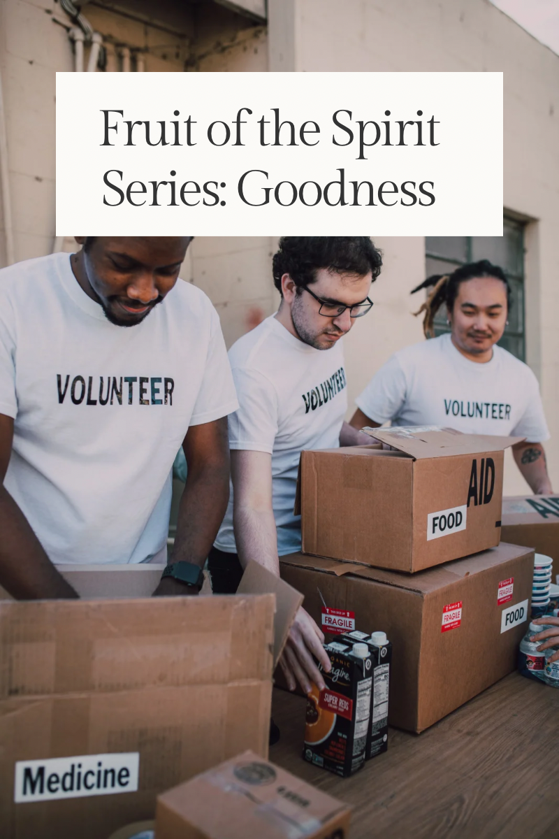 Fruit of the Spirit Series: Goodness