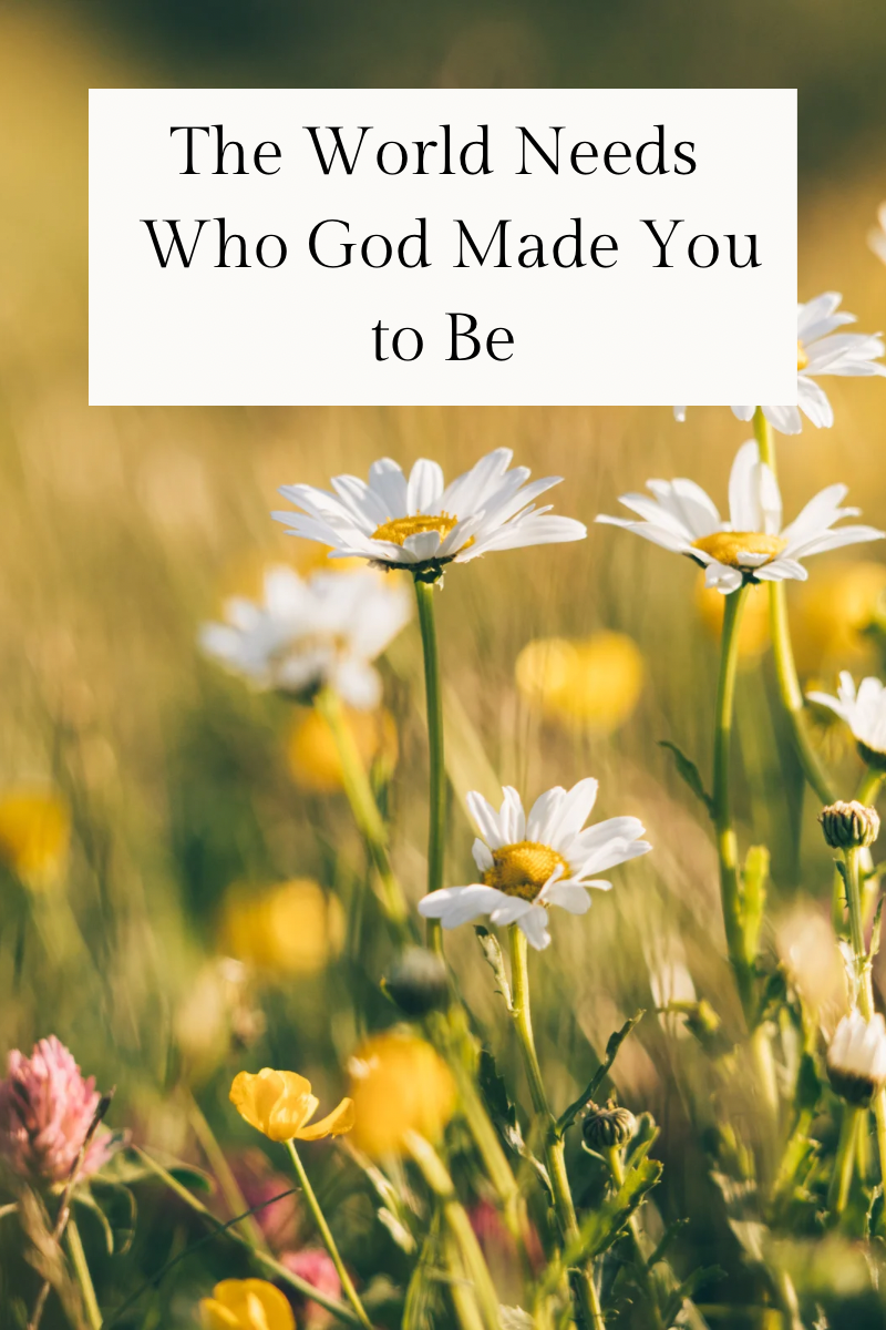 The World Needs Who God Made You to Be